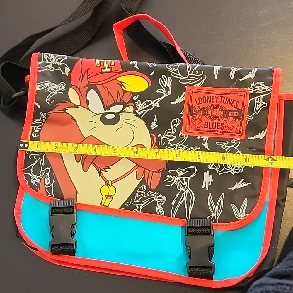 Vintage Taz Boy Tasmanian Devil Looney Tunes Blues laptop bag - Picture 8 of 11